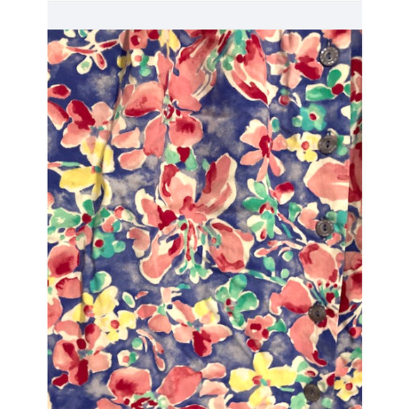 Vintage Floral Skirt w/ POCKETS - Napa Valley - Size 4 - Picture 4 of 7